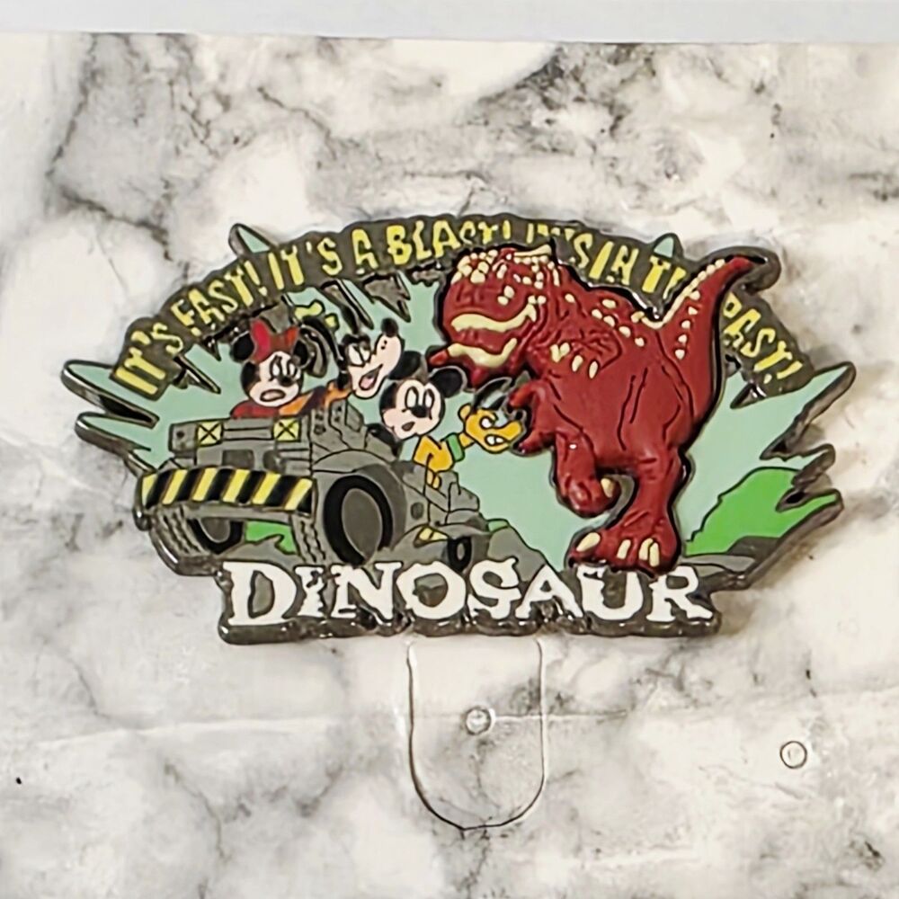 Mickey and Friends Carnotaurus Chase Dinosaur Dinsey Trading Pin 2008 EUC RARE - Picture 3 of 7